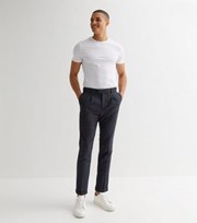 New Look Navy Pleated Tapered Suit Trousers